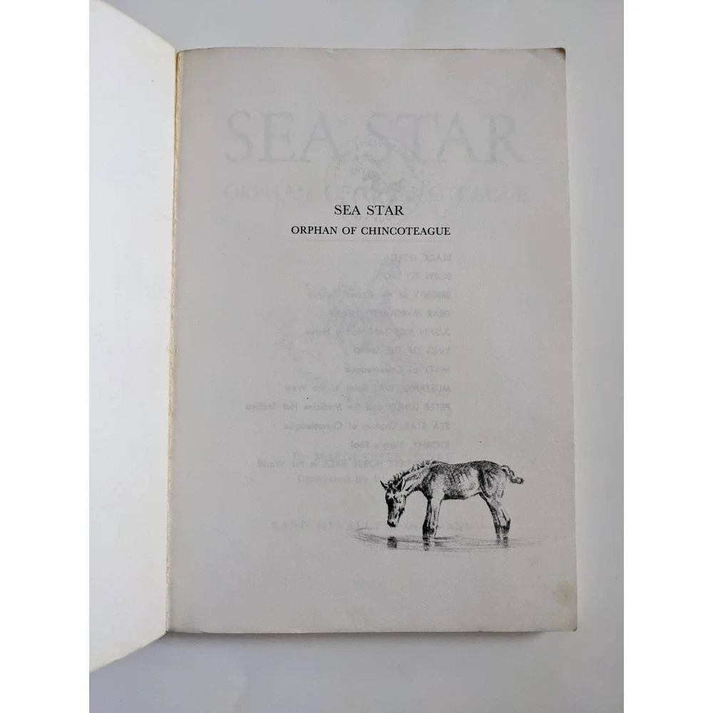 Sea Star: Orphan of Chincoteague (1979) by Marguerite Henry‎ Vintage Softcover